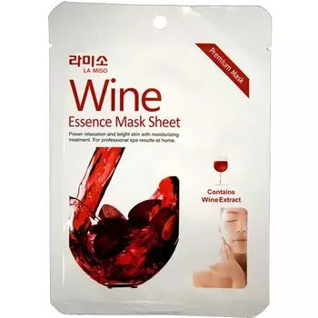 La Miso Маски-салфетки с экстрактом Красного вина 21г