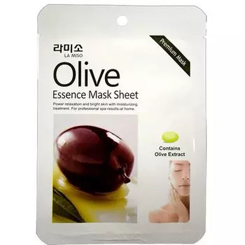 La Miso Маски-салфетки с экстрактом Оливы 21г