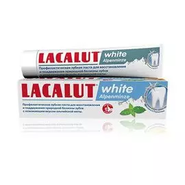 Лакалют зубная паста Уайт Альпийская мята 75мл