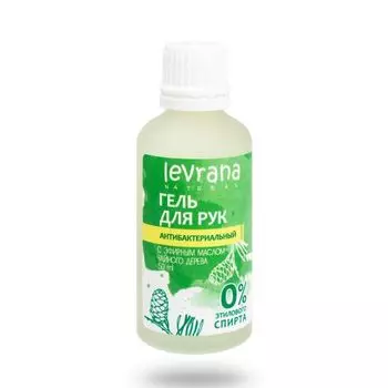 Levrana Гель для рук Антибактериальный с эфирным маслом чайного дерева 50 мл