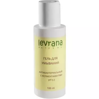 Levrana Гель для умывания Антибактериальный с ферментами ржи, мини 100 мл