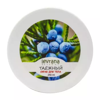 Levrana Скраб для тела Таежный, с солью и кедровой скорлупой 250мл