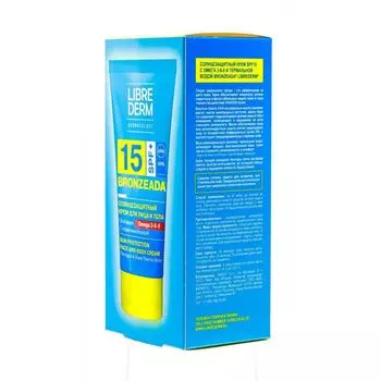 LibreDerm БРОНЗИАДА Крем солнцезащитный SPF15 с Омега 3-6-9 и термальной водой 150мл