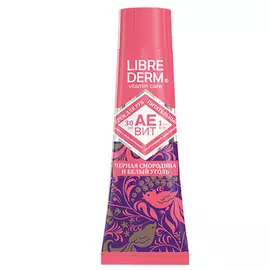 Либридерм аевит крем для рук питательный черная смородина и белый уголь 30мл