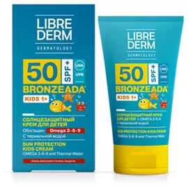 Либридерм Бронзиада Крем детский от солнца SPF50 с Омега 3-6-9 и термальной водой 150мл