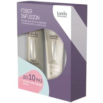 Londa Fiber Infusion Подарочный набор: шампунь 250мл, восстанавливающее средство 200мл