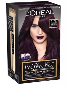 Loreal Preference Краска для волос тон 3.26 Терпкий глинтвейн