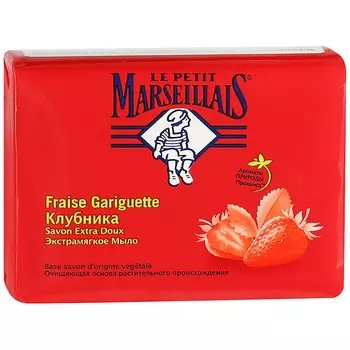 Маленький марселец Мыло экстрамягкое Клубника 90г