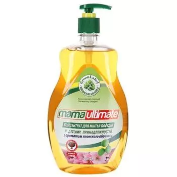 Mama Ultimate Японский абрикос Концентрат для мытья посуды 1000мл флакон
