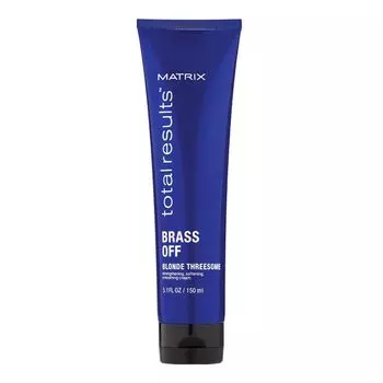 Matrix Total Results Brass Off Термозащитный уход Холодный блонд 150мл