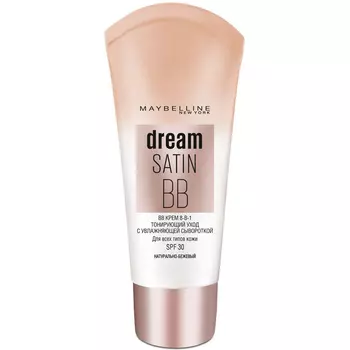 Maybelline тональный крем Dream Satin BB 8-in-1 SPF30 тон 3 натурально-бежевый