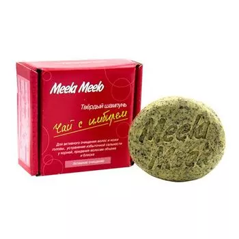 Meela Meelo Шампунь твёрдый Чай с имбирём 85г
