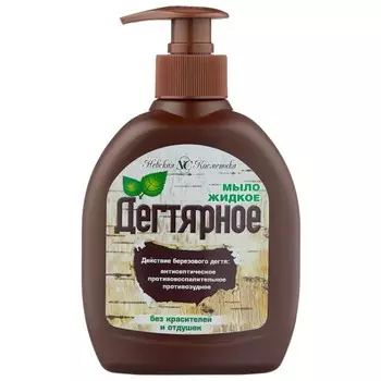 Невская косметика Мыло жидкое Дегтярное для рук и тела 300мл