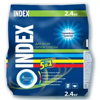 Невская косметика Стиральный порошок ИНДЕКС 5в1 для всех видов стирки 2.4 кг