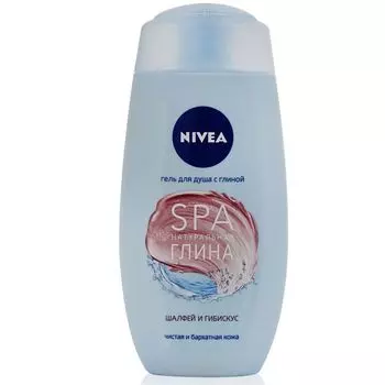 Nivea гель-уход для душа SPA натуральная глина Шалфей и Гибискус 250мл