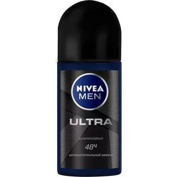 Nivea Men для мужчин дезодорант ролик Ультра Карбон 50мл