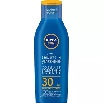 Nivea Сан лосьон солнцезащитный увлажняющий Защита и Увлажнение SPF30 100мл