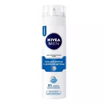 Нивея для мужчин гель для бритья 3-дневной щетины для чувствительной кожи 200мл
