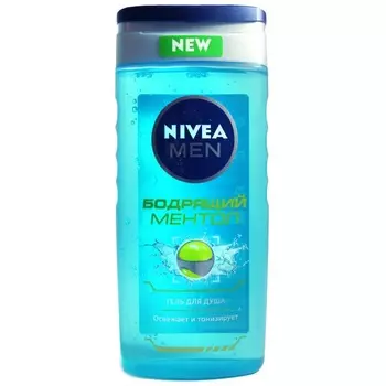 Нивея для мужчин гель для душа Бодрящий ментол 250мл