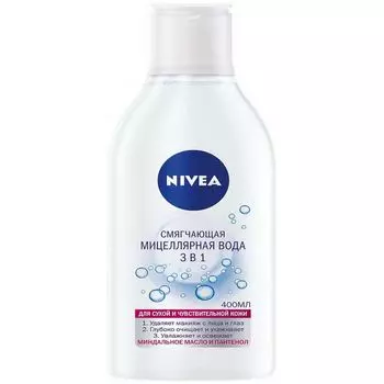 Нивея Мицеллярная вода Смягчающая 3в1 400мл