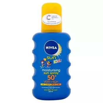 Нивея Сан Кидс Спрей солнцезащитный Ультра защита SPF50+ 200мл