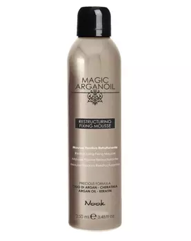 Nook Magic Arganoil Мусс для укладки волос средней фиксации Restructuring Fixing Mousse 250 мл