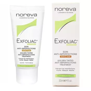 Норева (Noreva) Эксфолиак Тональный крем для проблемной кожи тон золотистый 30 мл