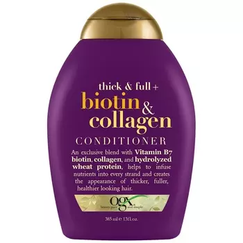 OGX Кондиционер для лишенных объема и тонких волос с биотином и коллагеном 385 мл