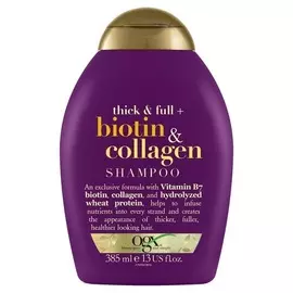OGX Шампунь для лишенных объема и тонких волос с биотином и коллагеном 385 мл