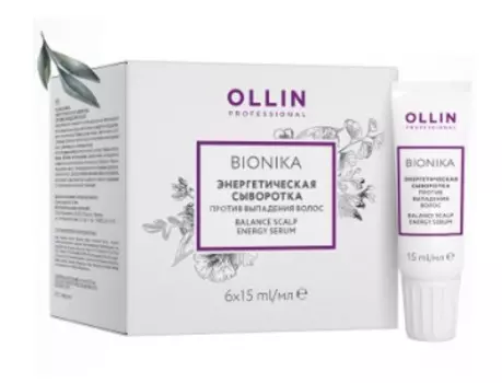Ollin BioNika Энергетическая сыворотка против выпадения волос 6х15мл