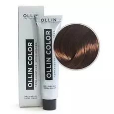 Ollin COLOR 6/75 темно-русый коричнево-махагоновый Перманентная крем-краска для волос 60мл
