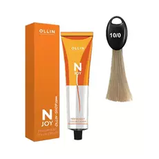 Ollin N-JOY 10/0 светлый блондин перманентная крем-краска для волос 100мл