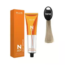 Ollin N-JOY 10/32 светлый блондин золотисто-фиолетовый перманентная крем-краска для волос 100мл