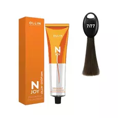 Ollin N-JOY 7/77 русый интенсивно-коричневый перманентная крем-краска для волос 100мл