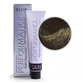 Ollin Performance 6/09 темно-русый прозрачно-зеленый Перманентная крем-краска для волос 60мл