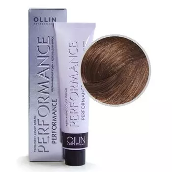 Ollin Performance 6/34 темно-русый золотисто-медный Перманентная крем-краска для волос 60мл