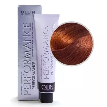 Ollin Performance 8/4 светло-русый медный Перманентная крем-краска для волос 60мл