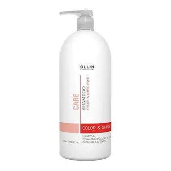 Ollin Professional CARE Шампунь, сохраняющий цвет и блеск окрашенных волос 1000мл