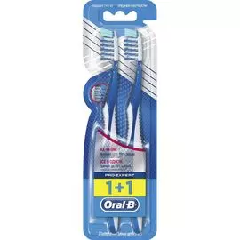 Oral-B Зубная щетка Pro-expert Все в одном 40 средней жесткости 1+1