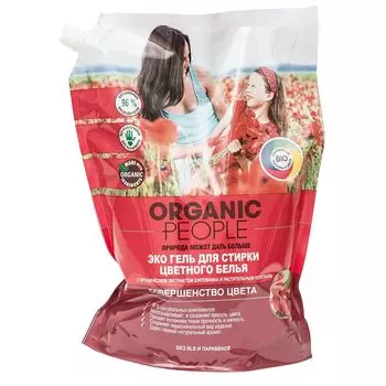 Organic people ЭКО Гель для стирки цветного белья 2л