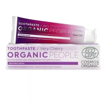 Organic people Зубная паста very cherry органическая сертифицированная 85г