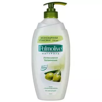 Palmolive Гель для душа Интенсивное увлажнение Олива и увлажняющее молочко 750мл