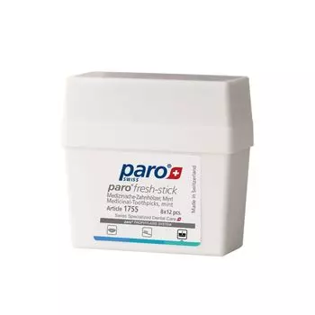 Paro Sticks Fresh Медицинские деревянные ароматизированные зубочистки, 96 шт