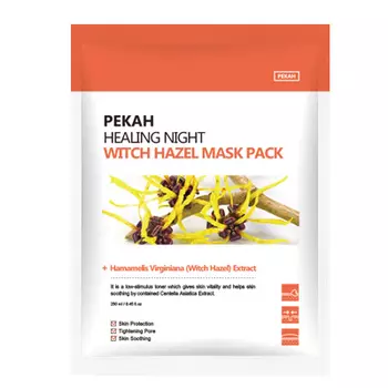 Pekah Вечерняя восстанавливающая тканевая маска с экстрактом гамамелиса 25мл 5шт