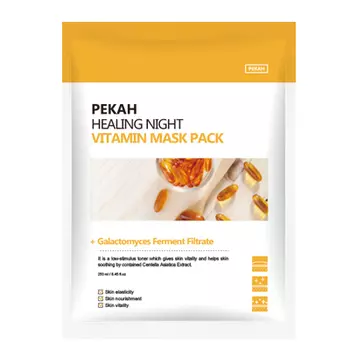 Pekah Вечерняя восстанавливающая витаминная тканевая маска 25мл 5шт