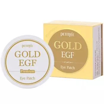 Petitfee патчи для век гидрогелевые Premium Gold &amp; EGF Hydrogel Eye Patch 60шт