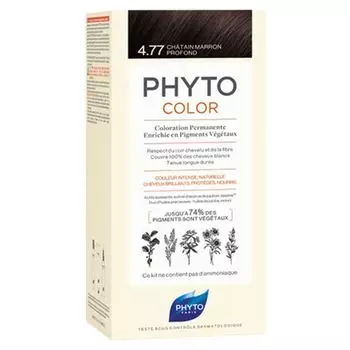Phyto Фитоколор 4.77 Краска для волос Насыщенный глубокий каштан