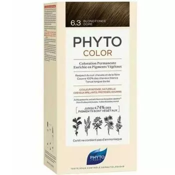 Phyto Фитоколор 6.3 Краска для волос Темный золотистый блонд