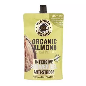 Planeta Organica ECO антистресс гель для душа Миндаль 200мл