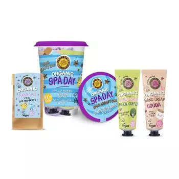 Planeta organica набор для рук Spa day соль + скраб + крем
